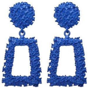 Royal Blue Trendy Earrings